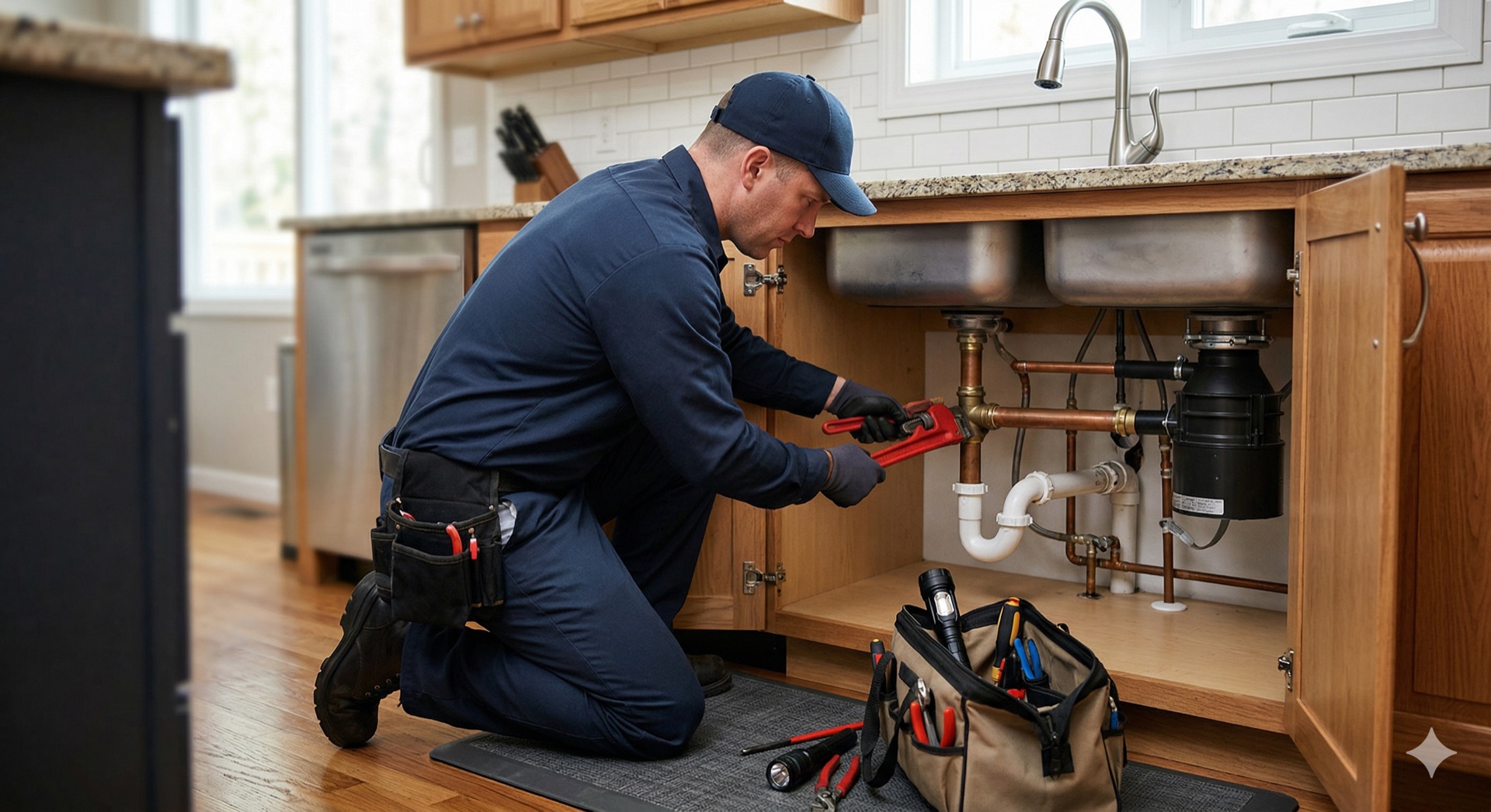 Ridge and Pipe Plumbing — professional plumber at work