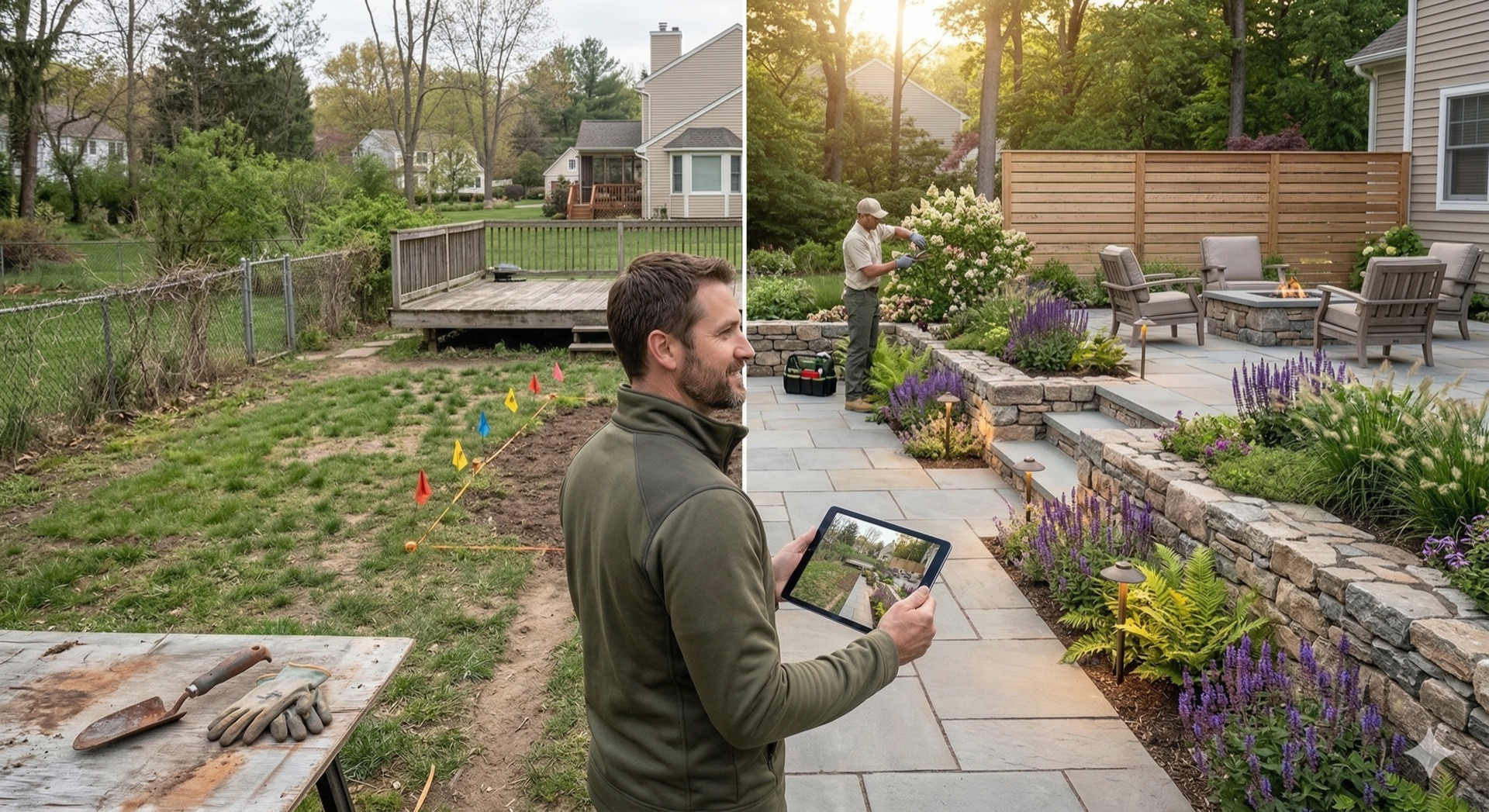 Verdant Landscapes website design by GridSync — landscaping portfolio